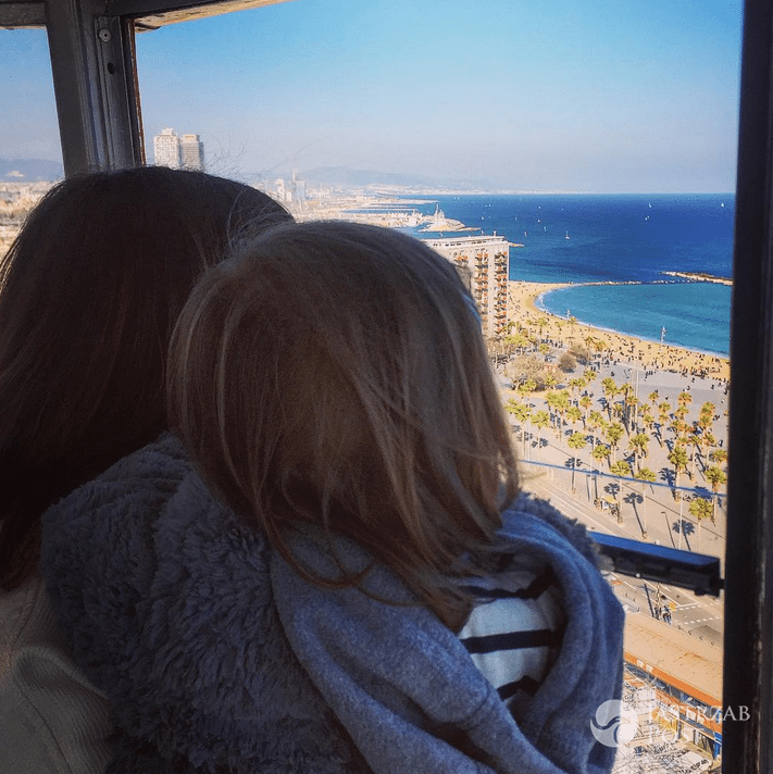 Anna Wendzikowska z córką w Barcelonie - Instagram