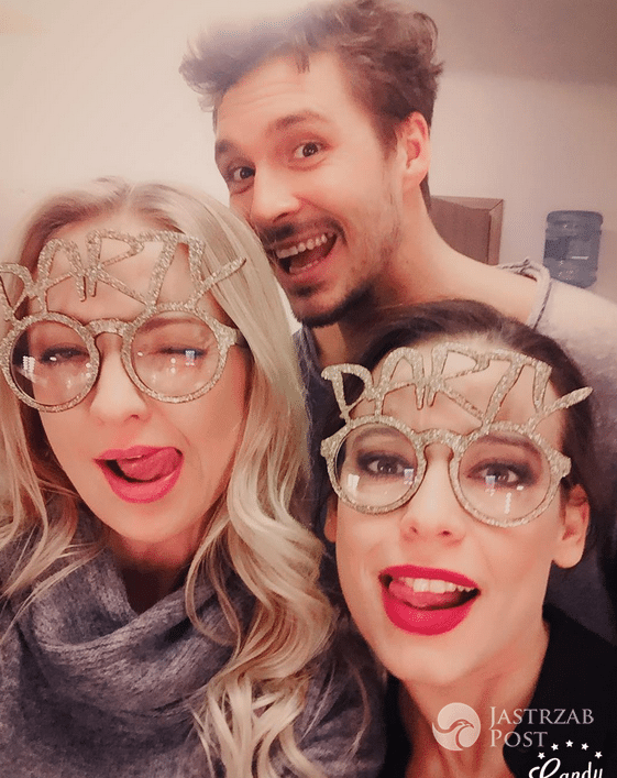 Anna Mucha, Barbara Kurdej-Szatan i Mikołaj Roznerski świętują po premierze spektaklu - Instagram