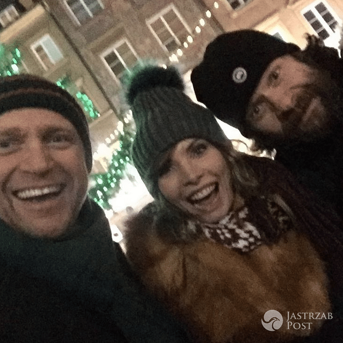 Piotr Adamczyk  i Agnieszka Dygant na planie Listy do M 3 - Instagram