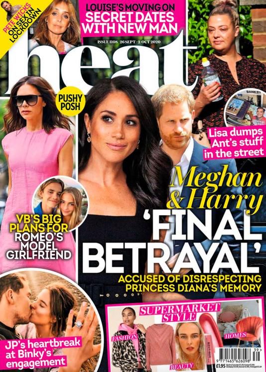 Książę Harry i Meghan Markle na okładce Heat