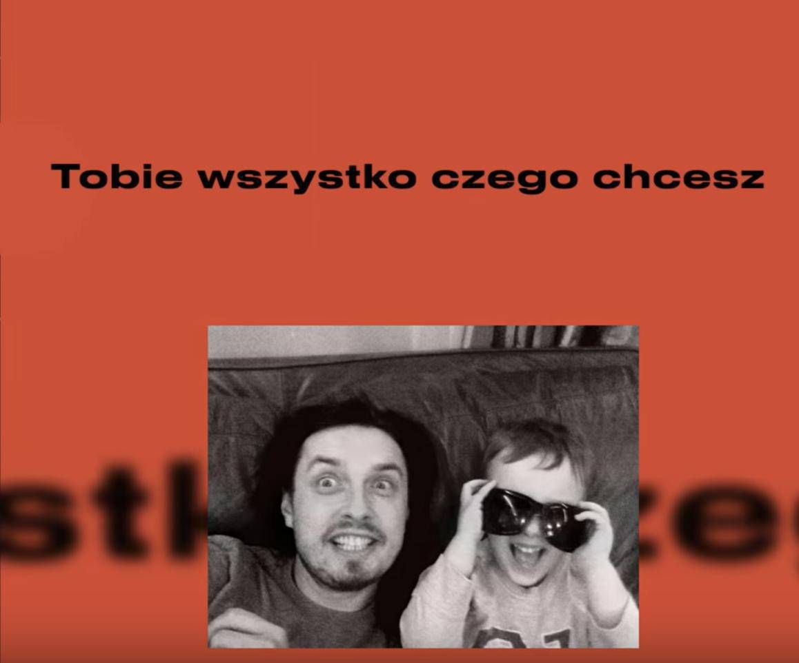 Piotr  Cugowski z synem