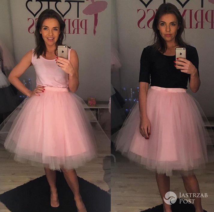 Edyta Herbuś w tiulowej spódnicy