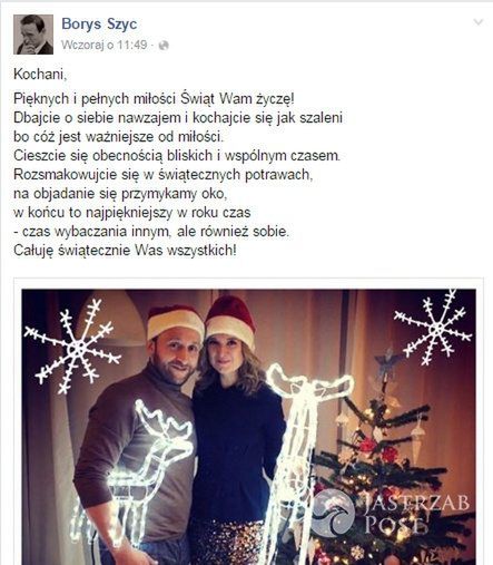 Życzenia bożonarodzeniowe od Borysa Szyca