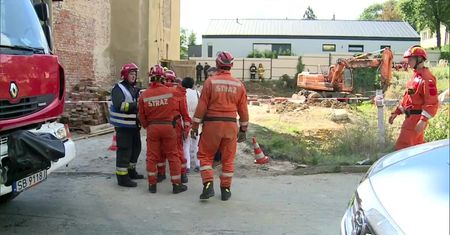 Runęła część kamienicy w Bielsku-Białej. Budynek przechodził remont