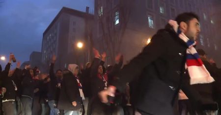 Pseudokibice Paris Saint-Germain starli się z policją przed spotkaniem Ligi Mistrzów w Madrycie