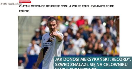 Zlatan zagra w Egipicie?