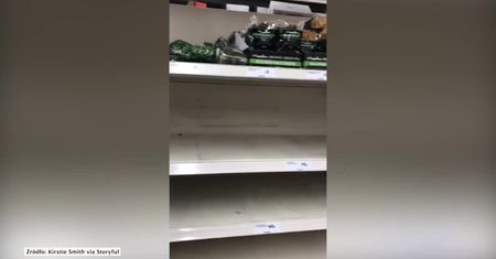 Puste półki sklepowe w Londynie. Paniczne zakupy z obawy przed koronawirusem