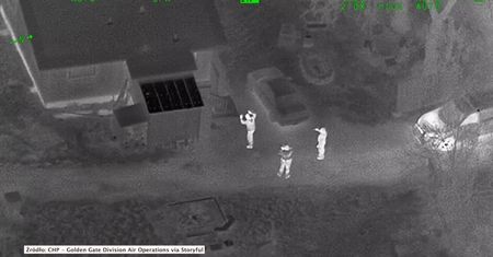 Świecił laserem w policyjny helikopter. Został zatrzymany jeszcze tej samej nocy