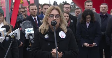 Wdowa M. Adamowicz i prezydent Gdańska na otwarciu Alei Pawła Adamowicza