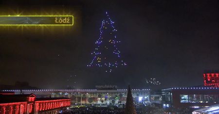 Pokaz dronów zamiast fajerwerków w Łodzi, a na Podlasiu sylwester w stylu country