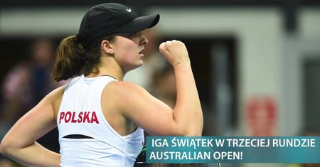 Iga Świątek w III rundzie Australian Open! 18-latka pokonała w dwóch setach Carlę Suarez Navarro