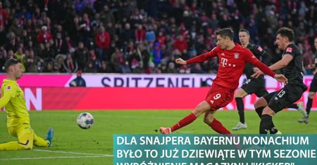 Robert Lewandowski i Krzysztof Piątek znaleźli się w najlepszej jedenastce 33. kolejki Bundesligi