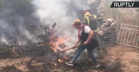 W Hiszpanii szaleją pożary lasów. Walkę z ogniem utrudniają wysokie temperatury i silny wiatr
