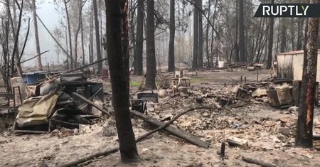 Całe miasteczko spalone w wyniku pożarów lasów w Oregonie