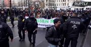 Starcia policji z protestującymi w Berlinie