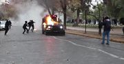 Płonące radiowozy w stolicy Chile. Protest studentów zmienił się w gwałtowne zamieszki