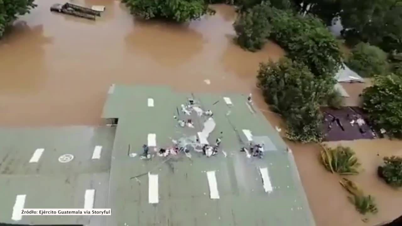 Potężne nawałnice nad Ameryką Środkową. 75 tys. poszkodowanych w Gwatemali