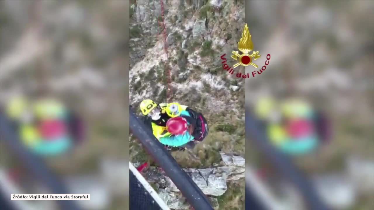 Dwoje wspinaczy utknęło na Monte Massone. Uratowano ich przy użyciu helikoptera