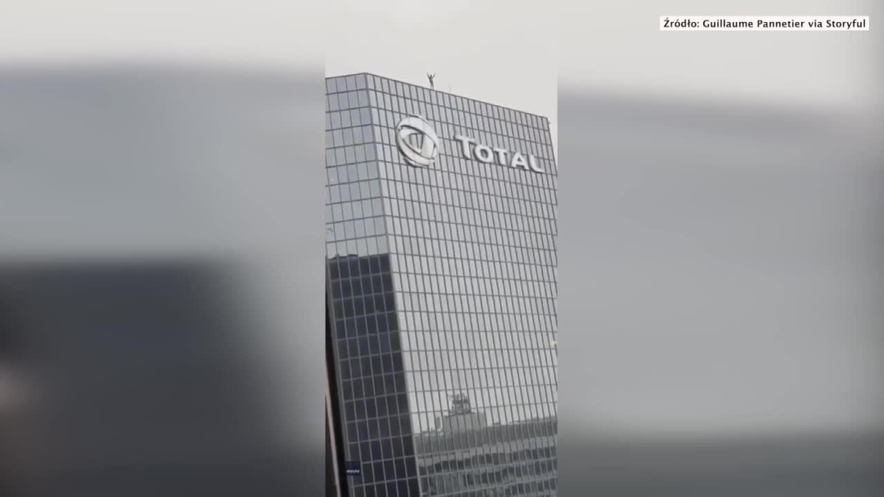 Wspinacz znany jako „francuski Spider-Man” wszedł na 179-metrowy wieżowiec