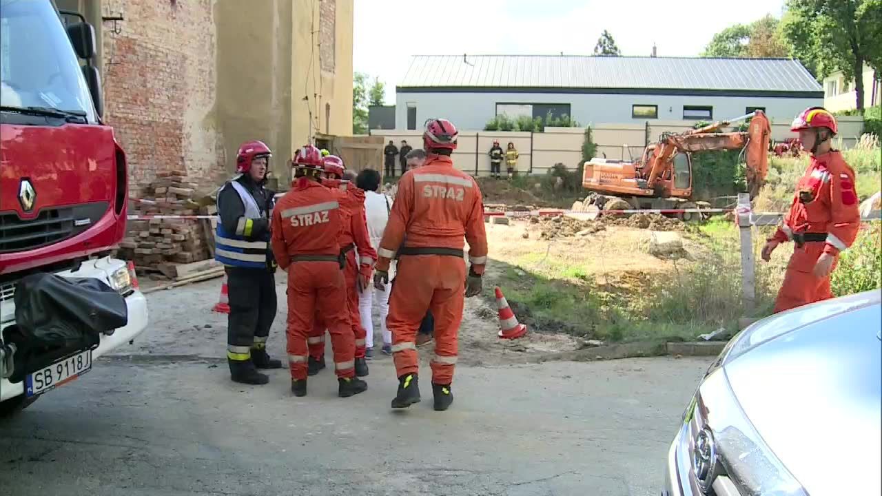 Runęła część kamienicy w Bielsku-Białej. Budynek przechodził remont