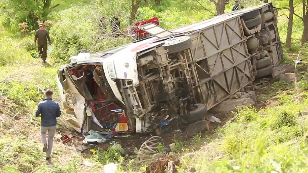 Dwie osoby zginęły wypadku autobusu z chińskimi turystami na Dalekim Wschodzie Rosji