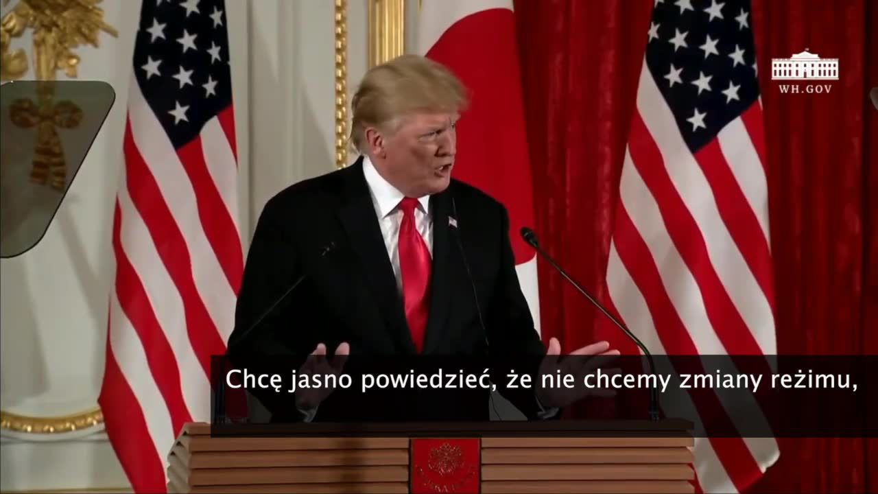 D. Trump zapewnia, że nie chce zmiany władz Iranu