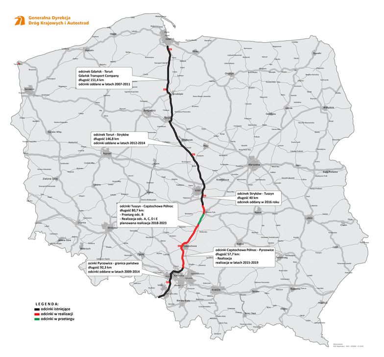 Tak będzie przebiegała cała autostrada 