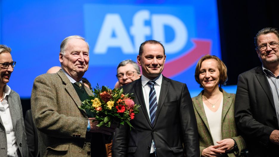 Milionowy spadek dla AfD. Na zdjęciu: liderzy partii na zjeździe w Brunszwiku
