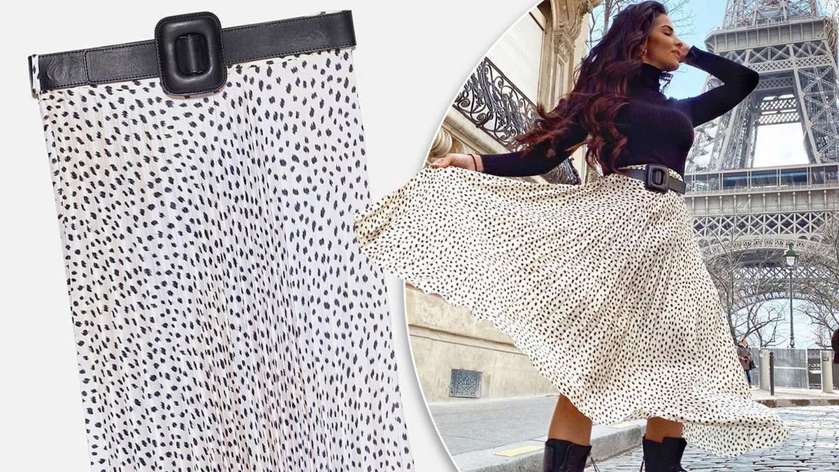 Zara – spódnica w kropki