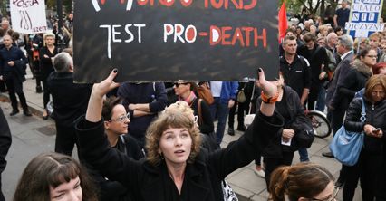 Protest przeciw zaostrzeniu prawa aborcyjnego