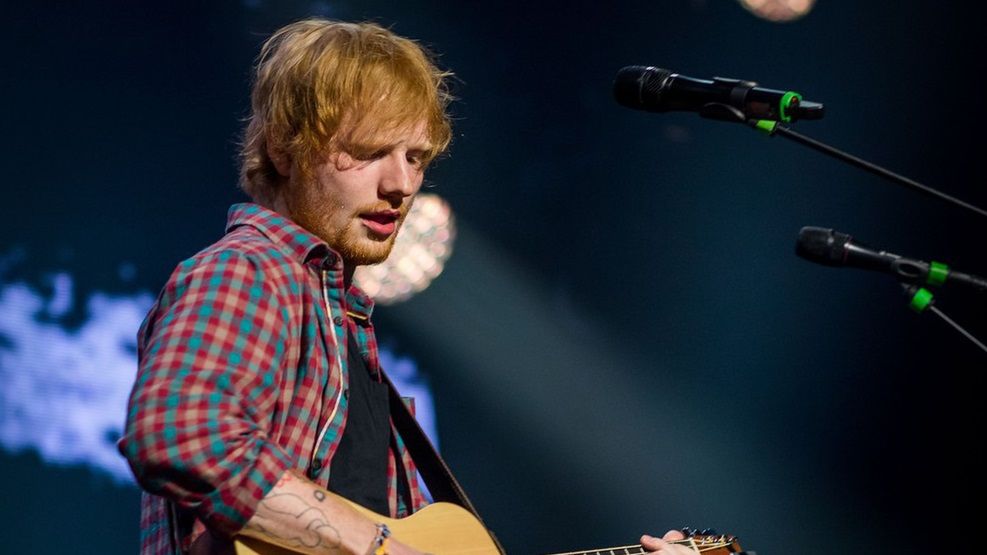 Ed Sheeran jest gwiazdą sceny rozrywkowej