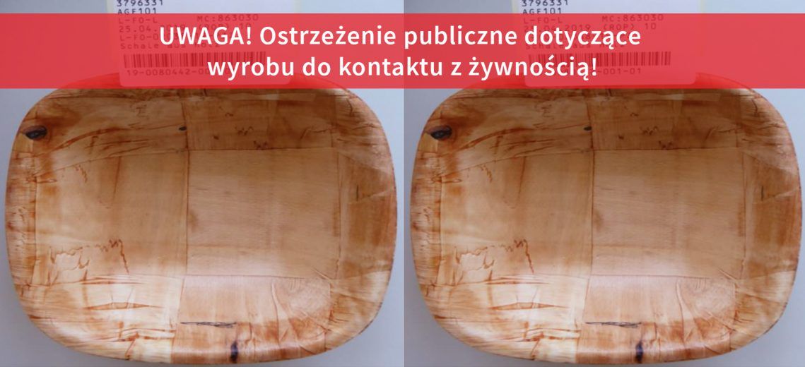 Wycofują drewnianą miseczkę ze sklepów TEDi. Nie kładź do niej jedzenia