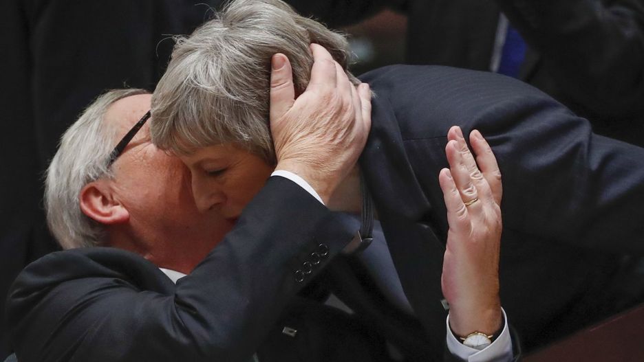 Theresa May i Jean-Claude Juncker