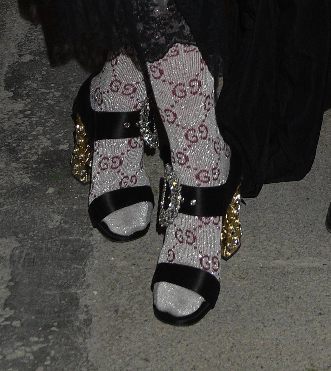 Monika Olejnik ma skarpetki Gucci