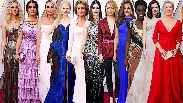 Oscary 2018 kreacje gwiazdy