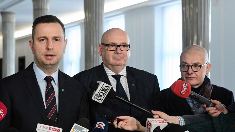 Władysław Kosiniak-Kamysz, Piotr Zgorzelski i Michał Kamiński