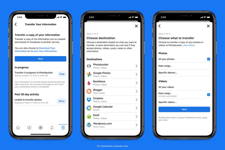 Transfer Your Information