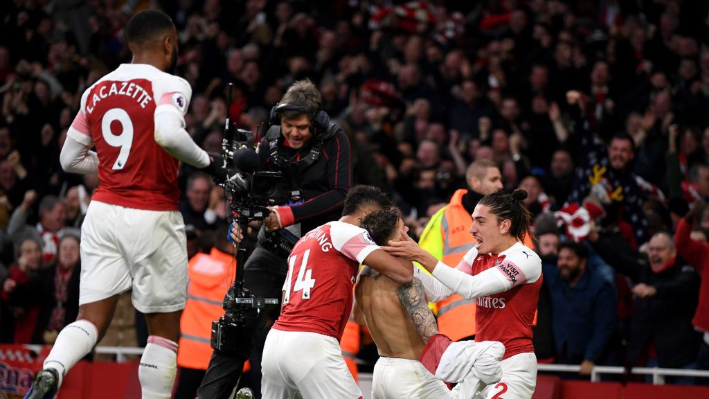 radość zawodników Arsenalu