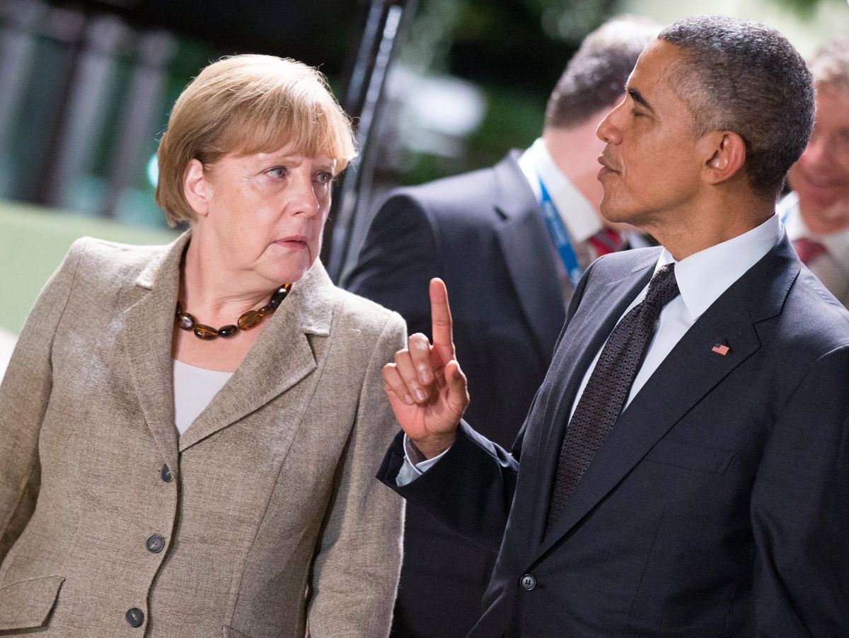Merkel spotkała się z Obamą. Niemiecka prasa krytykuje