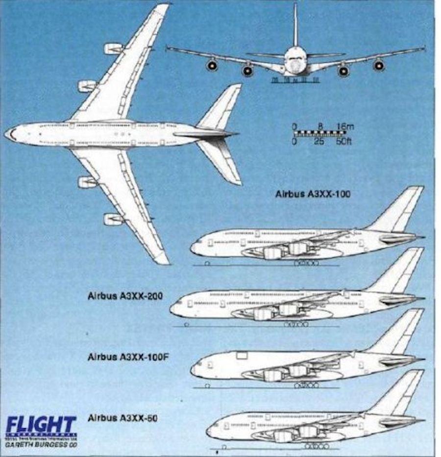 Projektowane wersje przyszłego A380