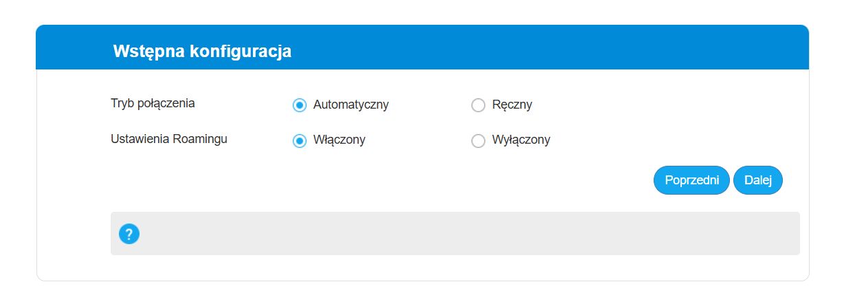 Wstępna konfiguracja ZTE MF17B
