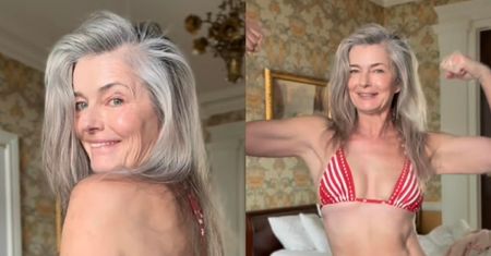 61-letnia (!) supermodelka prezentuje UMIĘŚNIONE CIAŁO w bikini: "Tego lata chcę wyglądać NAJLEPIEJ" (FOTO)