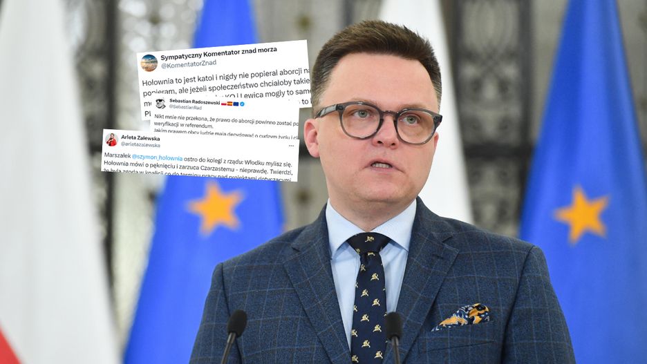 Internauci komentują spięcie Hołowni i Czarzastego