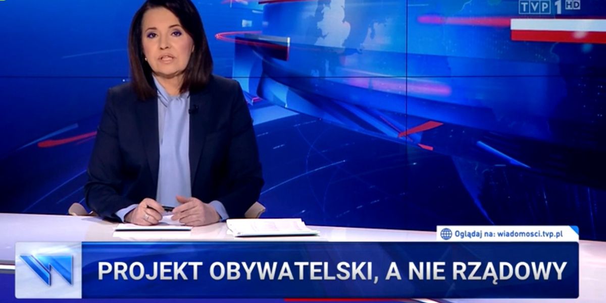 "Wiadomości" TVP po raz kolejny uderzyły w TVN i Justynę Pochanke. W tle projekt ustawy Kai Godek