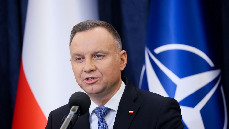 Warszawa, 15.12.2022. Prezydent Andrzej Duda podczas oświadczenia dla mediów w Pałacu Prezydenckim w Warszawie, 15 bm. (sko) PAP/Leszek Szymański