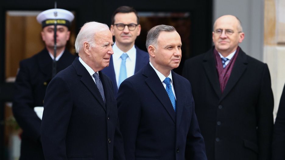 Prezydent USA Joe Biden w Polsce. Na zdjęciu prezydent, premier i szef polskiej dyplomacji.