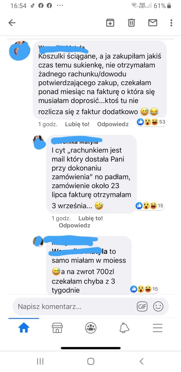 Jessica Mercedes - zarzuty dotyczące realizacji płatności
