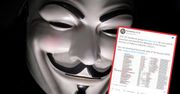 Anonymous zhakowali bazę danych Rosji. Opublikowali tabelę z numerami