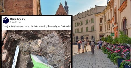 Niezwykłe znalezisko w centrum Krakowa. ''Może pochodzić z późnego średniowiecza''
