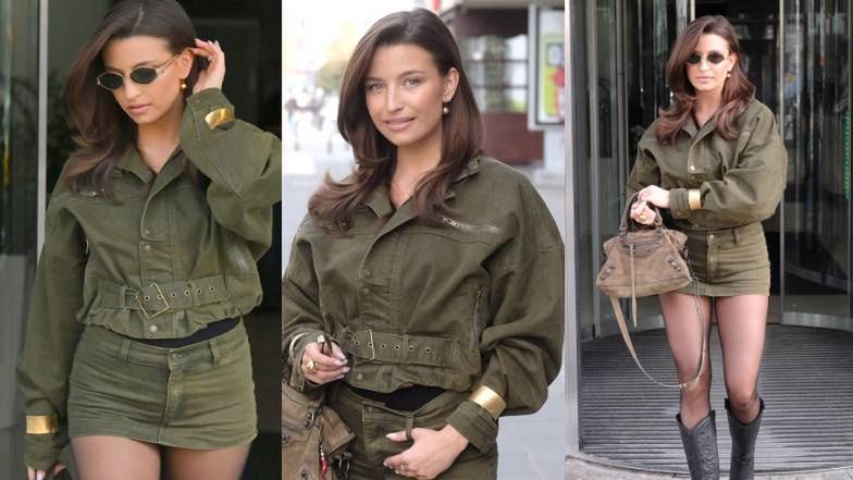 Julia Wieniawa wyłania się ze studia śniadaniówki w ultrakrótkiej mini. Robi wrażenie? (ZDJĘCIA)